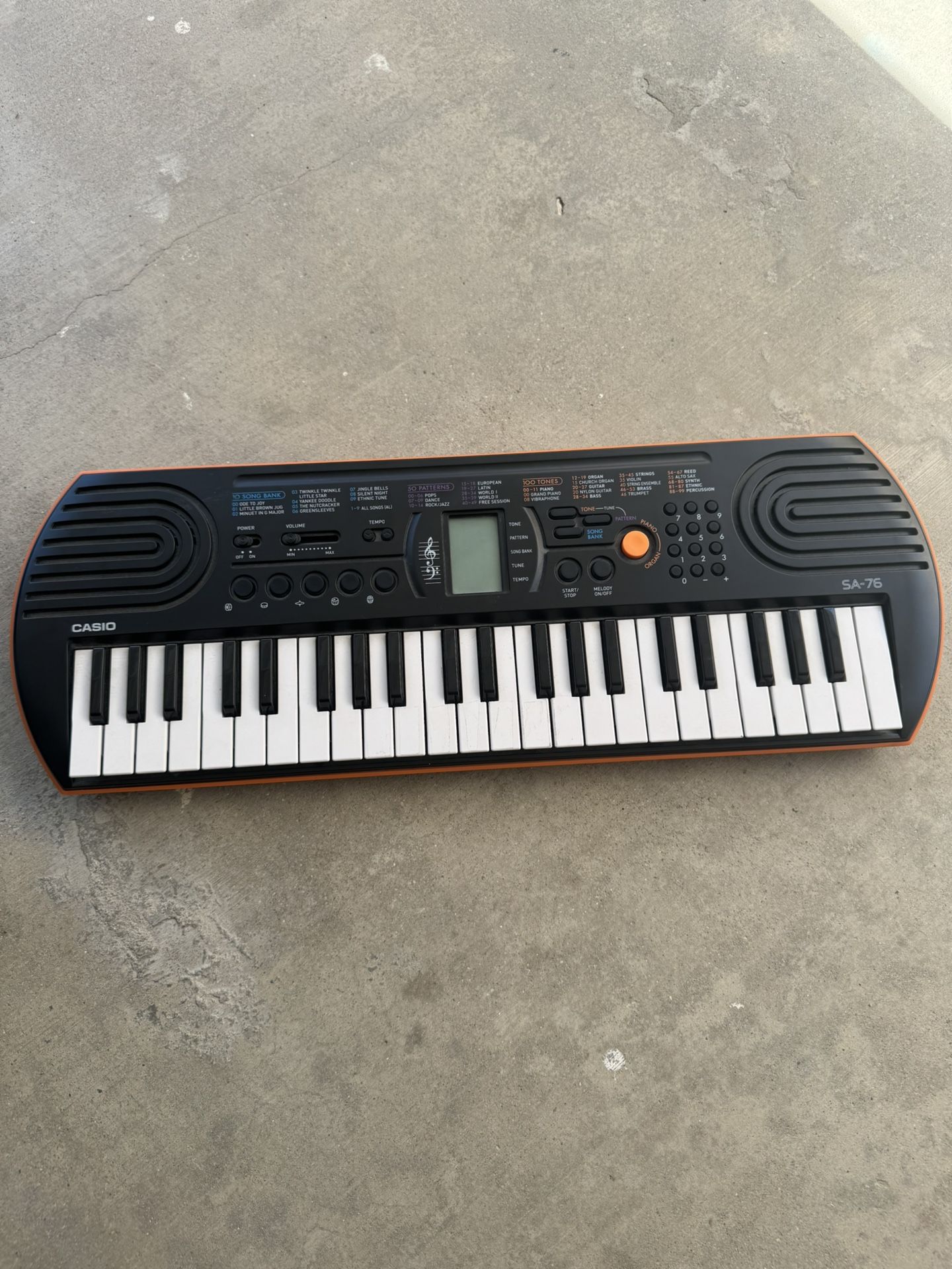 Casio 44 Key Portable Piano SA-76