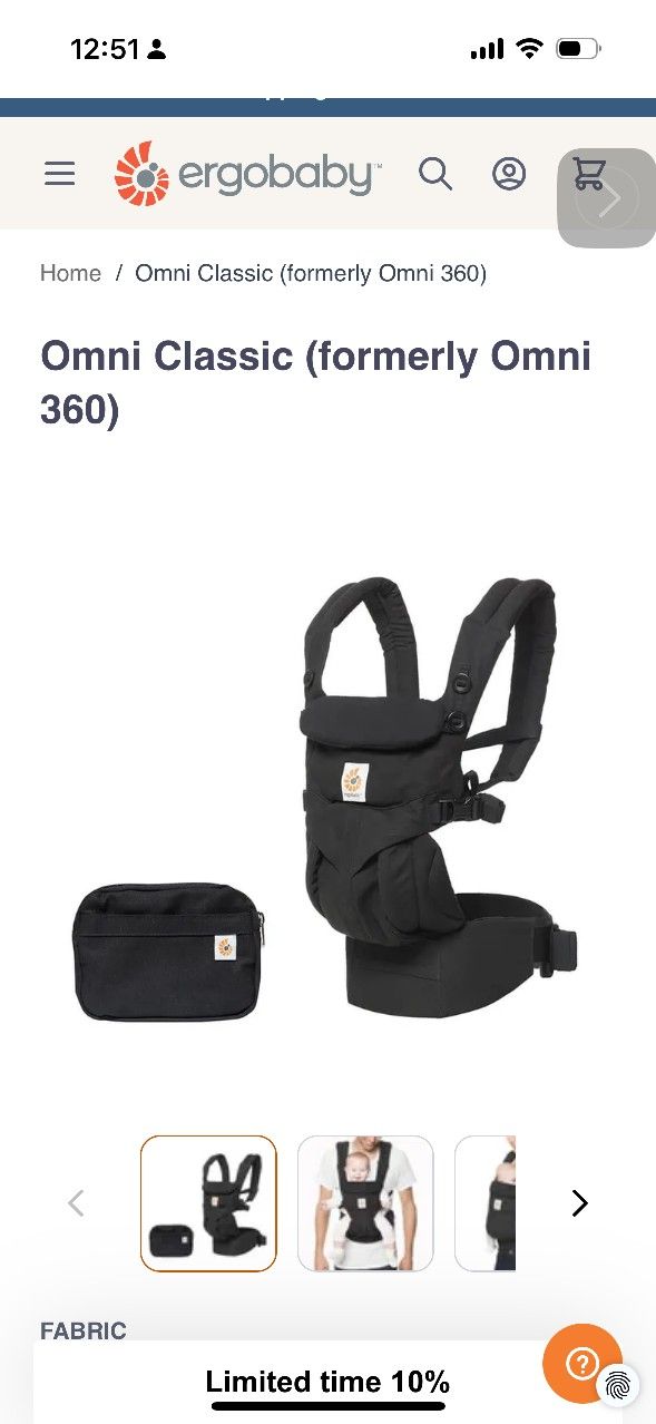 ERGOBABY OMNI 360 SOFT BABY CARRIER