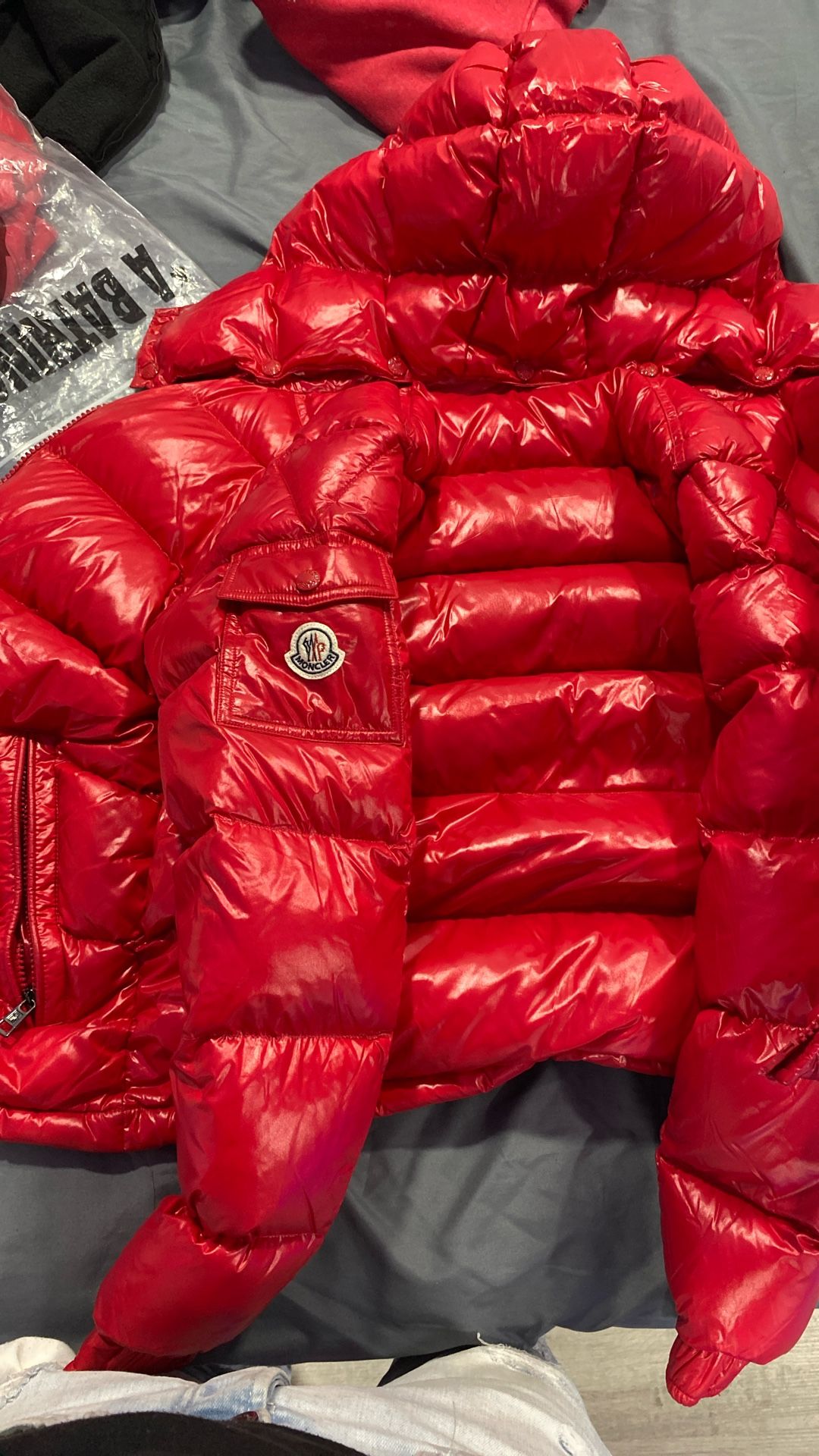Red Moncler Puffer