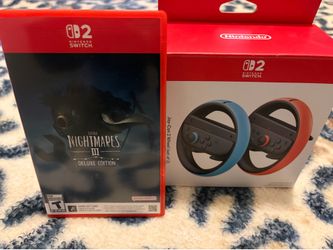 Little nightmares 3 and wheel adapters for Nintendo Switch 2