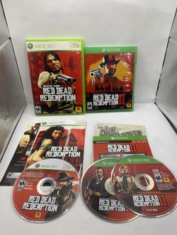 Red Dead Redemption 1 & 2 Microsoft Xbox One Xbox 360 2 Game Lot bundle