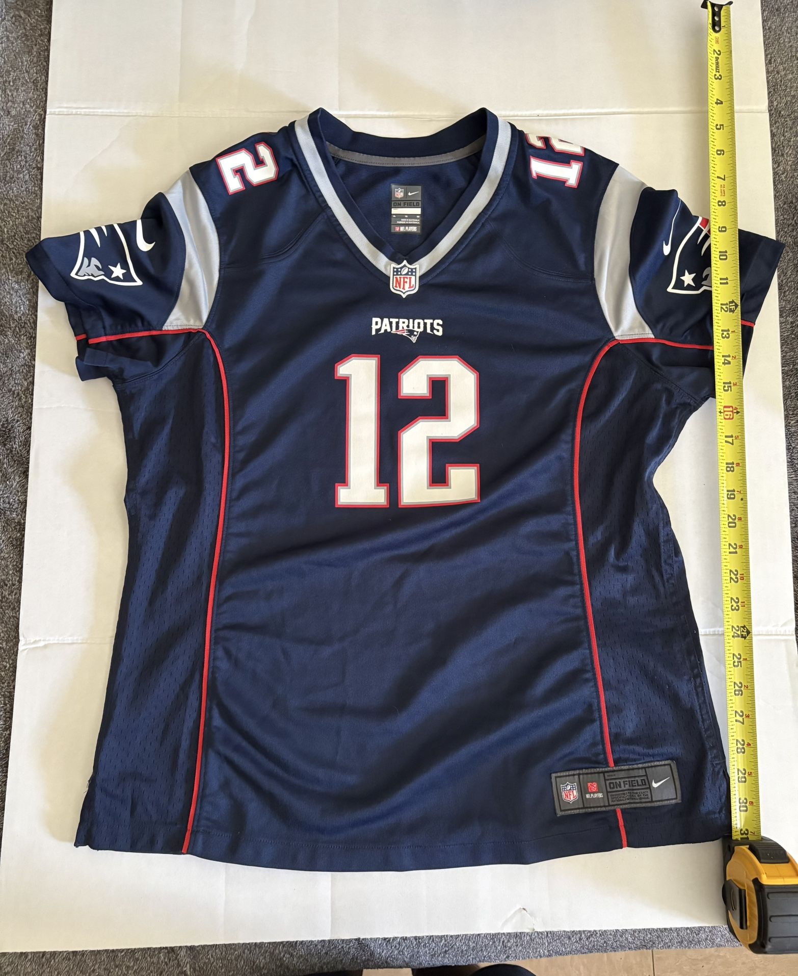 Nike NFL New England Patriots Tom Brady #12 Women's On Field Jersey Size XL