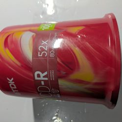 TDK CDR 52x 700MB 80min (1-Pack), Brand New