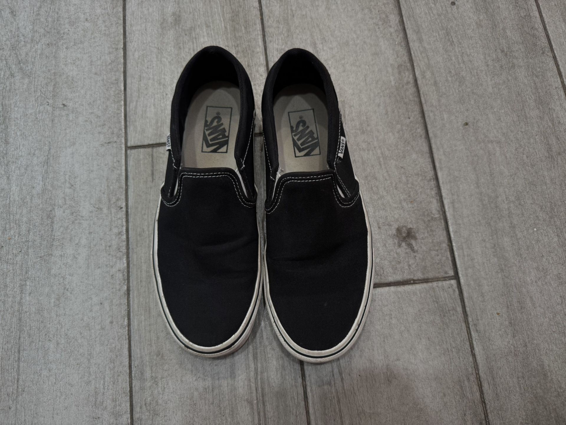 Black Slip-on Vans