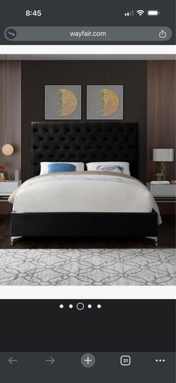 Cruz Upholstered Platform Bed - king