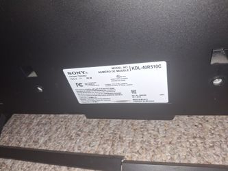 Sony KDL-40R510C 40" LED TV 1080p HDMI USB Ethernet ATSC Black 2016