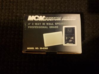 REPOSTED 7-21-19: 4" in-wall 2-way speaker pair, NIB