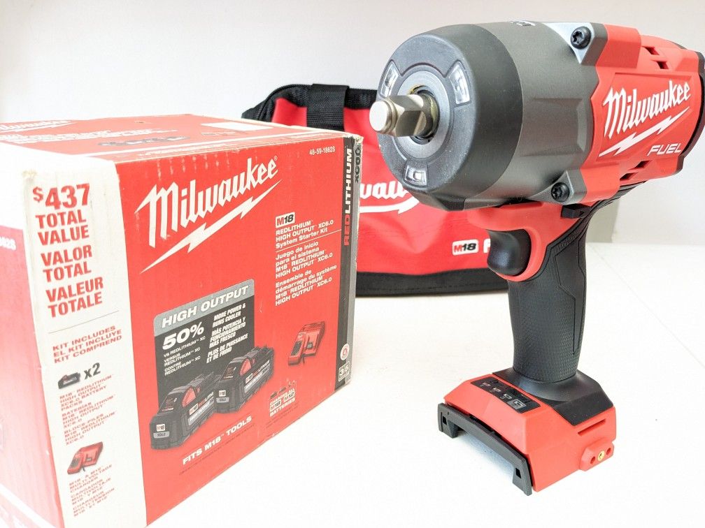 M18 Milwaukee FUEL MID-TORQUE 1/2" Impact Wrench PRO- Combo Kit