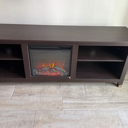 TV Stand With Fireplace