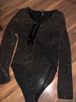 Women glittery bodysuit