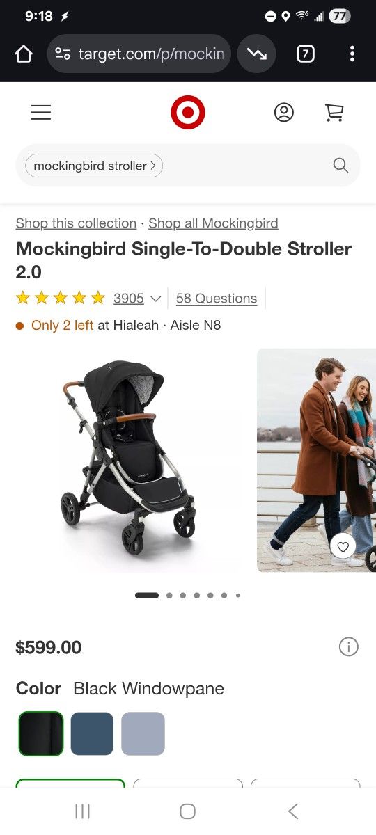 Mockingbird Single-To-Double Stroller 2.0