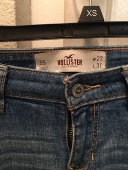 Hollister jeans used size 5s W27 L31