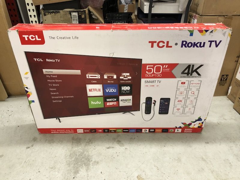 TCL 50-Inch 4K Ultra HD Roku Smart TV 50UP130