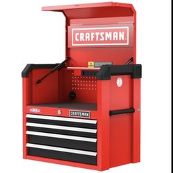 Steel Tool Chest  craftsman  26.69-in ( Red ) Used – like new