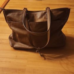 Fossil Leather Satchel Bag