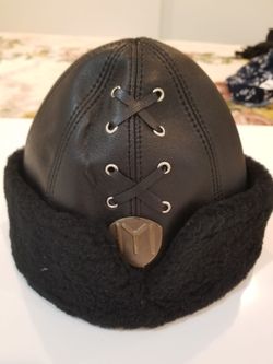 Leather hat