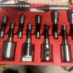 11 Piece R8 end mill holder set