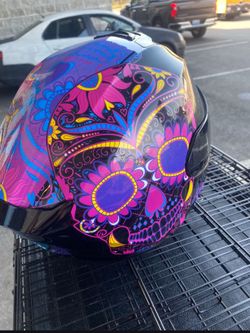 Scorpion EXO EXO-R420 Sugarskull Full Face Helmet as XS BEAUTIFUL CONDITION PICK UP IN ORTING