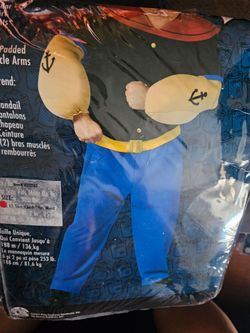 Popeye Halloween Costume with Padded Muscle Arms