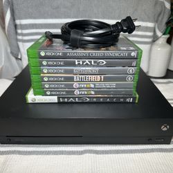 Xbox One X 1TB + 7 Games – Bundle Deal – Great Condition!