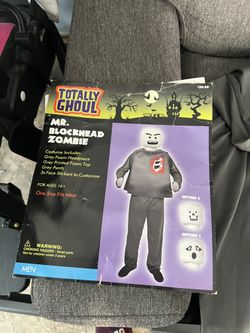 Mr Blockhead Zombie Costume