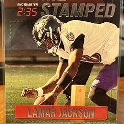 2021 Prestige Time Stamped #TS-LJ Lamar Jackson Ravens