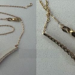 14k gold necklace with pendant