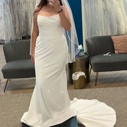 Adriana Papell Ivory 08-6584 Wedding Dress
