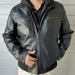 Vintage GUESS jacket Size L dark brown 