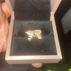 gold nugget 10k draco ring 