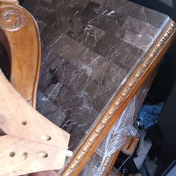 Antique 3 Piece Marble Table Set 