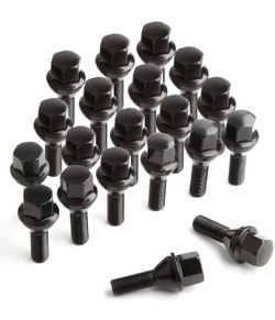 20 NEW Black Jeep Wheel Lug Bolts – M12x1.25