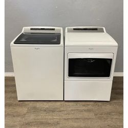 SALE!! Whirlpool 4.8 Cu. Ft. Washer WTW7500GW2 & 7.4 Cu. Ft. Gas Dryer WGD7500GW0