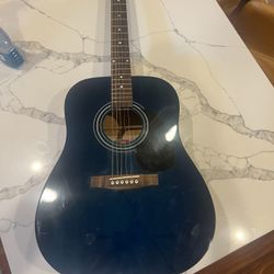 Stagg SW205TB handmade western acoustic guitar with Hard Case