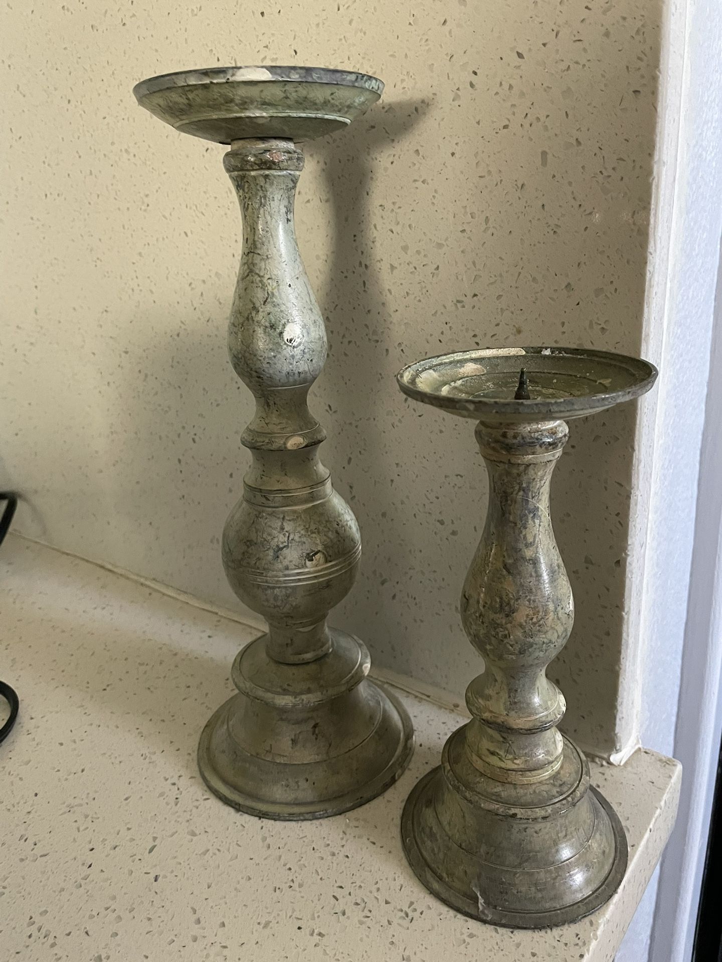Wrought Iron (2) Candle Holder