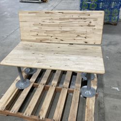 LARGE HEAVY DUTY WOODEN BENCH