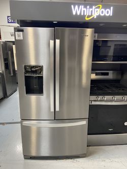 Whirlpool 36 Inch French Door Refrigerator with Dual Icemakers, In-Door-Ice