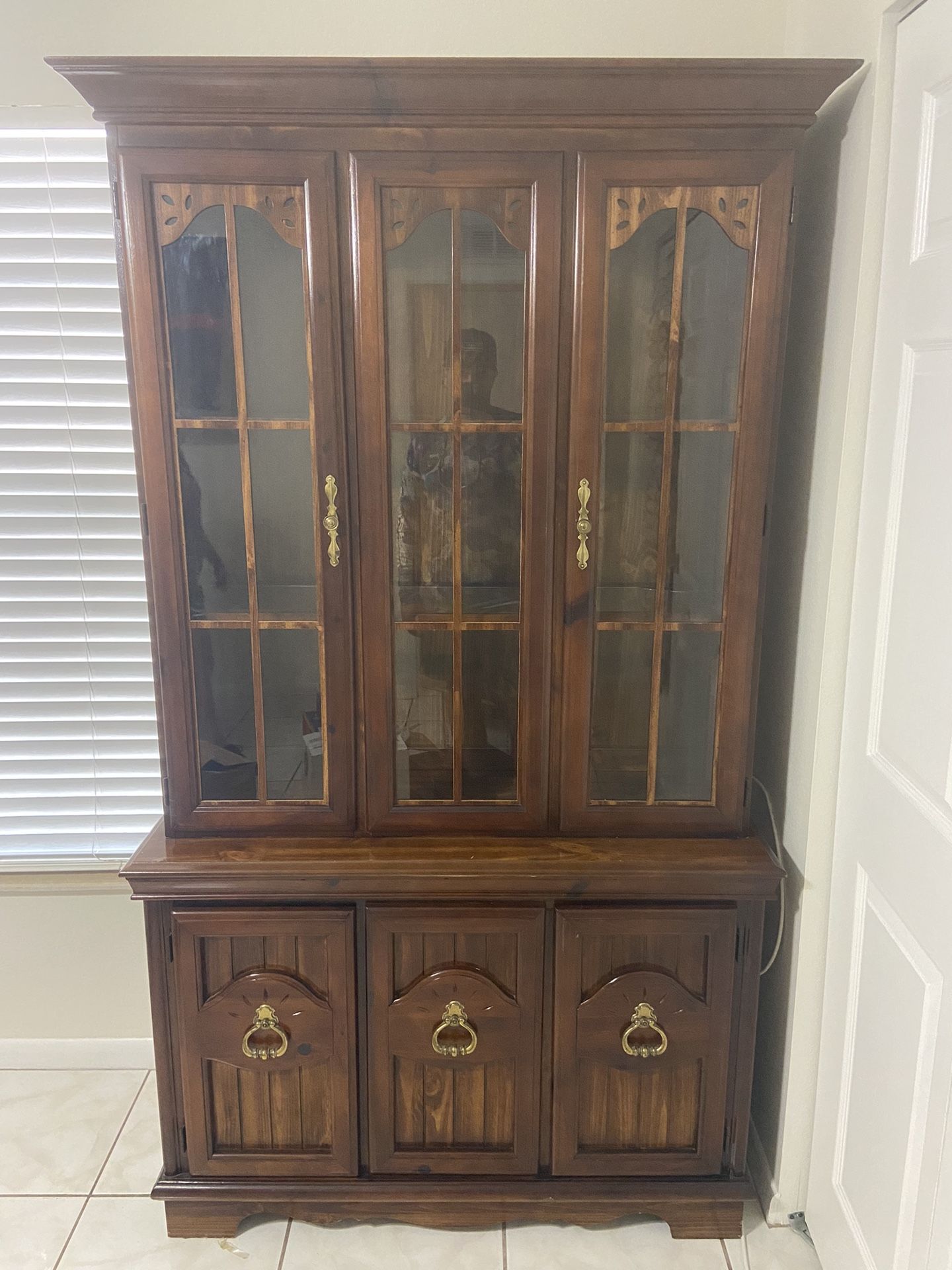 Old Vintage China Cabinet