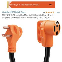 50amp rv power cord with handle