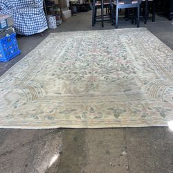 Vintage Crewel Work Rug