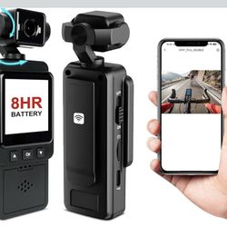 Mini Body Clip Camera with Audio and Video Recording FHD Mini Handheld Body Worn Cam Portable Small Personal Camcorder Sport Action Outdoor Video Reco