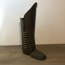 Mid-Century Copper & Brass Boot Umbrella Stand