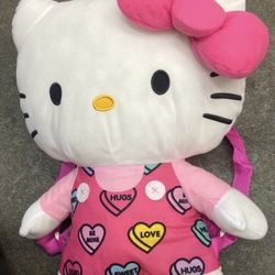 Brand new with tag Hello Kitty 18" Soft Plush Doll Backpack