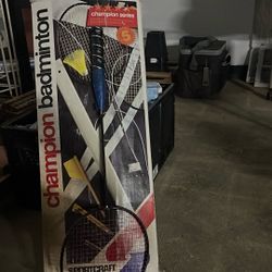Badminton Set Just Missing The Birdie 