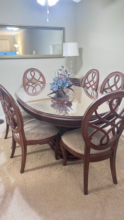 Dining table set for 6