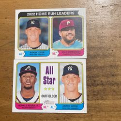 2023 HERITAGE AARON JUDGE 2 CARD LOT 