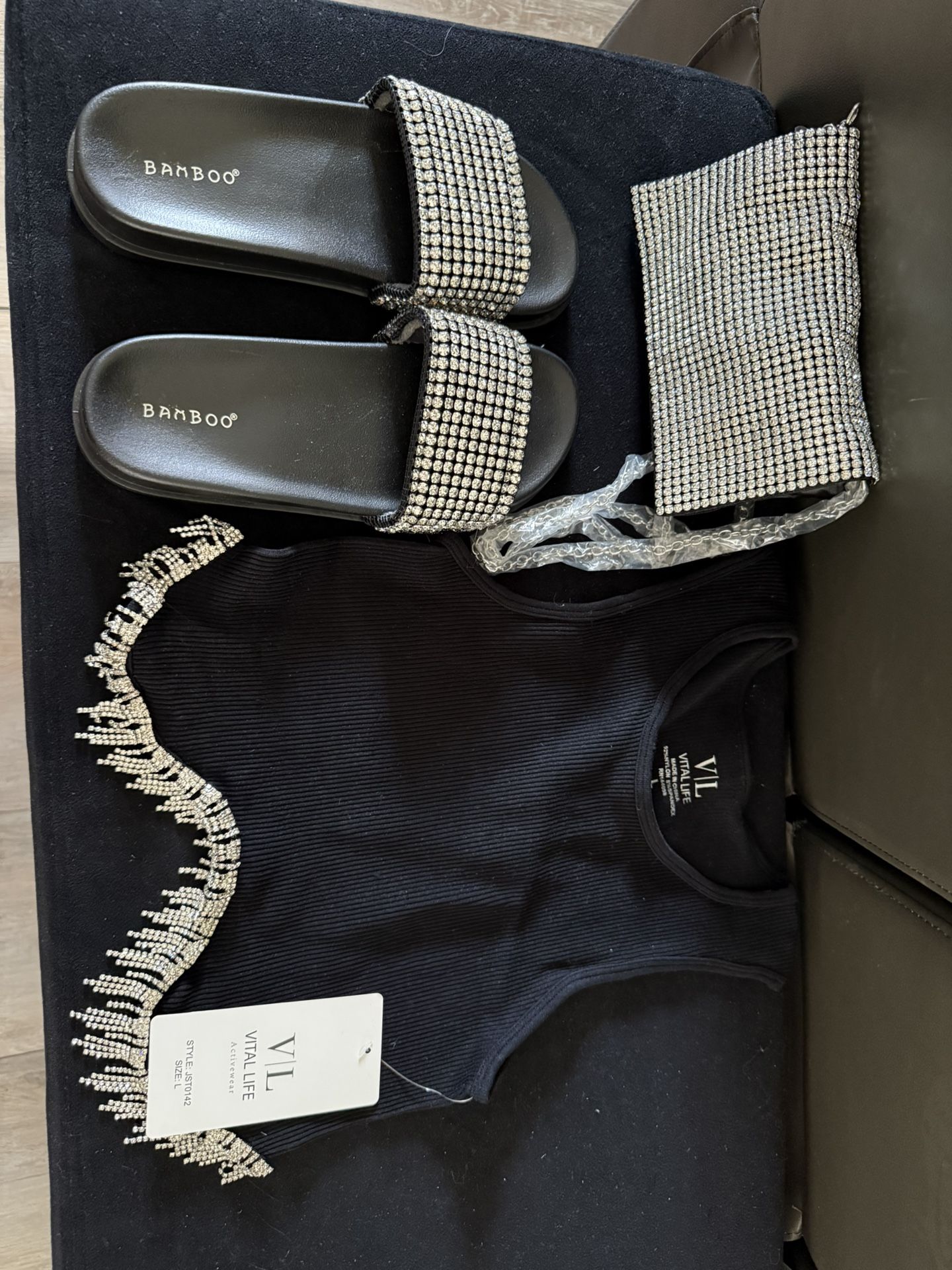 Black/ Rhinestone Set