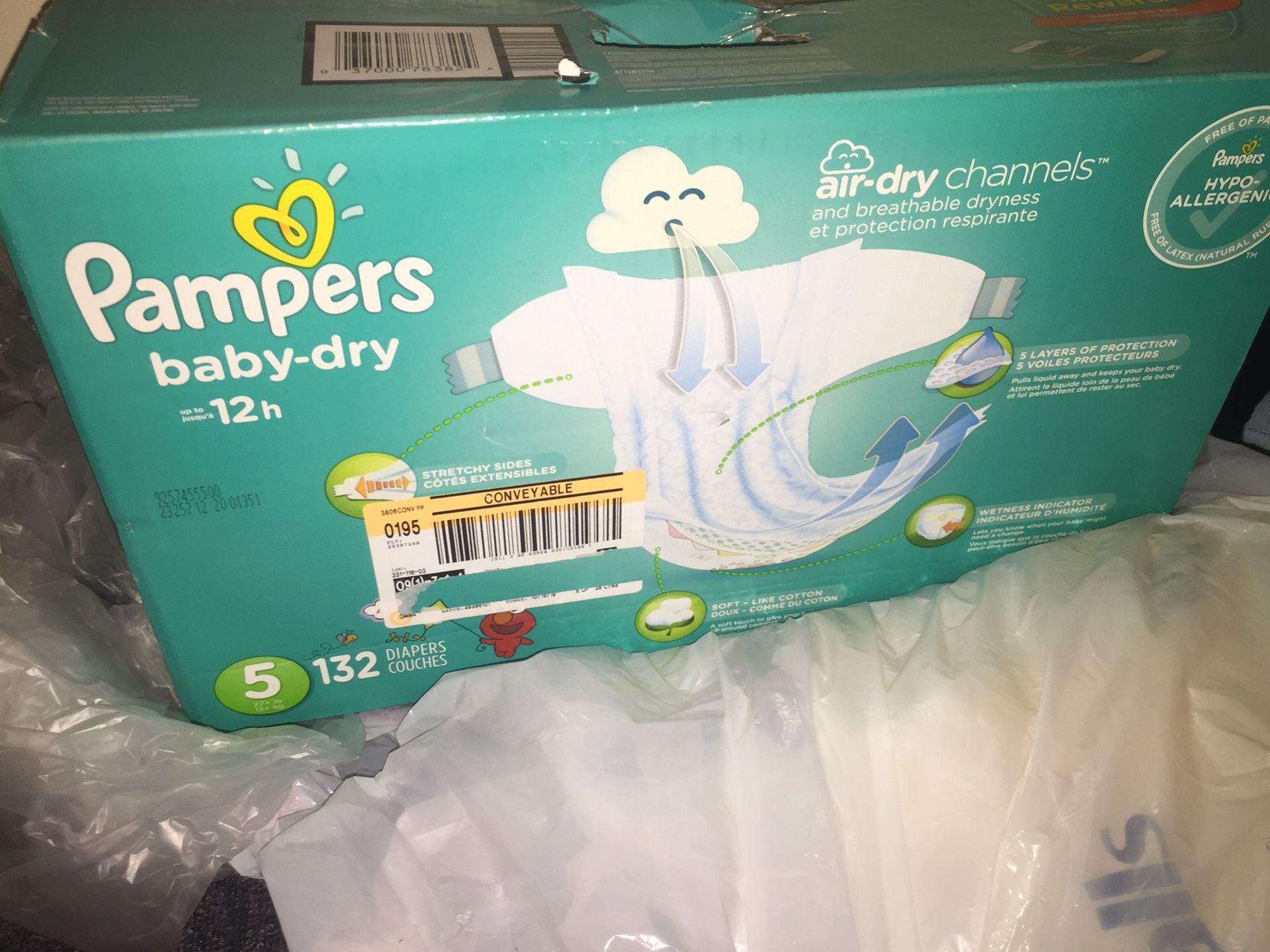 Pampers size 5