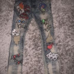 Makobi M1999 “love kills” jeans