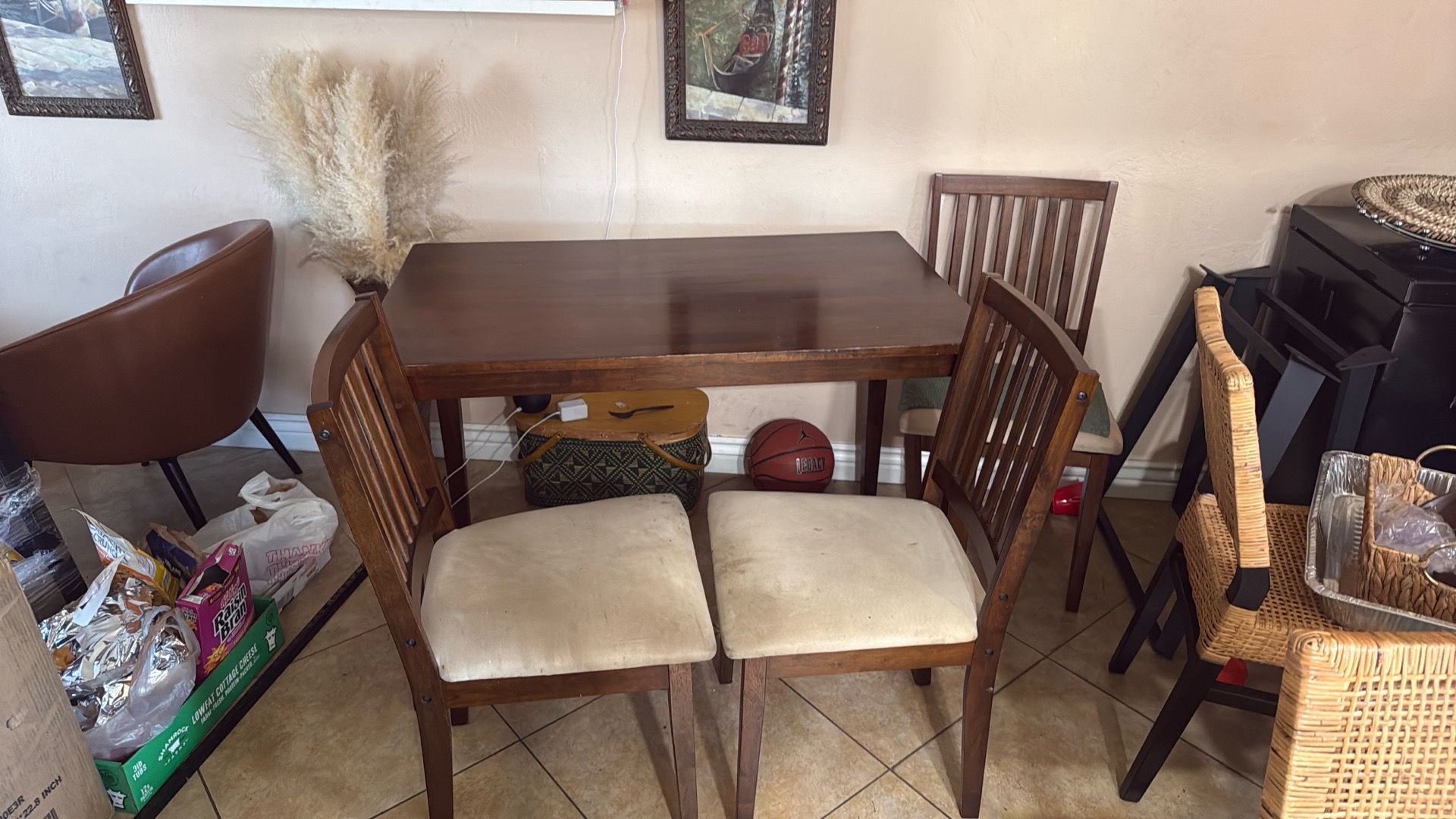 Dining table and 2 chairs